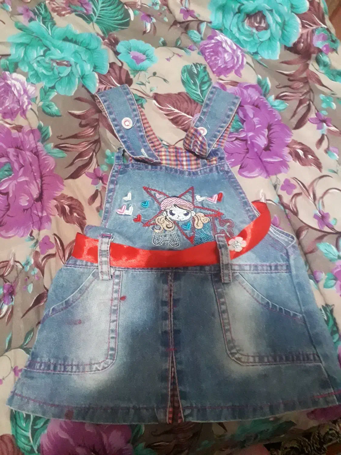 پیراهن لی با روسری و کلاه تا دوسال نونو۲۵۰|لباس|رشت, ولکس|دیوار