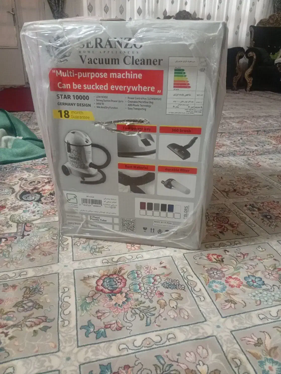 جاروبرقی ۱۰۰۰۰ درد ۹ هنوز استفاده نشده ه|جاروبرقی، جارو شارژی، بخارشو|تربتحیدریه, کلاته توکلی|دیوار