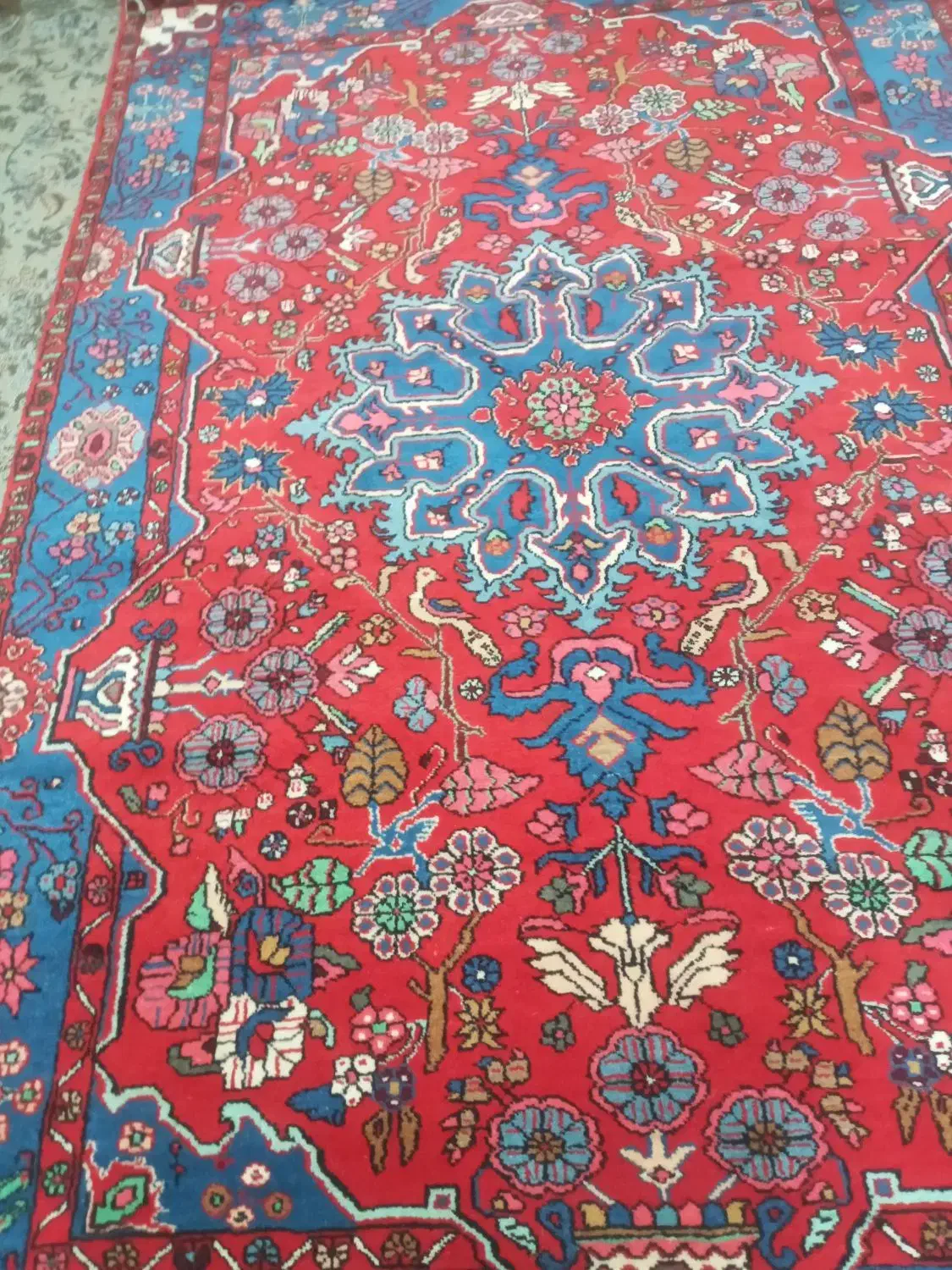 فرش دست بافت قدیمی عشوند|فرش|نهاوند, |دیوار