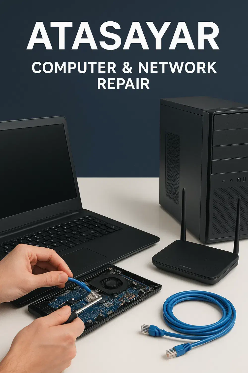 تعمیر و رفع ایراد سخت افزاری و نرم افزاری کامپیوتر|خدمات رایانهای و موبایل|تبریز, |دیوار