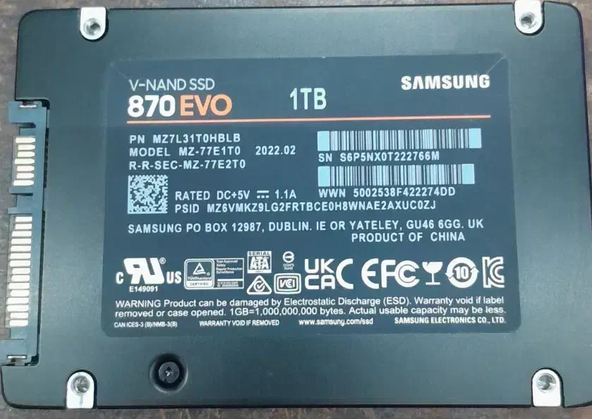 هارد ۱ ترابایت SSD  سامسونگ|قطعات و لوازم جانبی رایانه|اصفهان, مصلی|دیوار