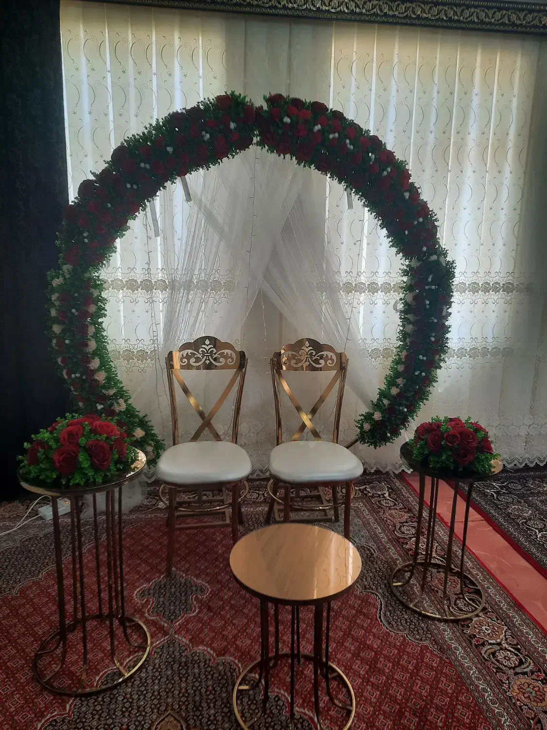 کف استیج وگل آرایی کرایه چادر|خدمات پذیرایی، مراسم|اردبیل, |دیوار