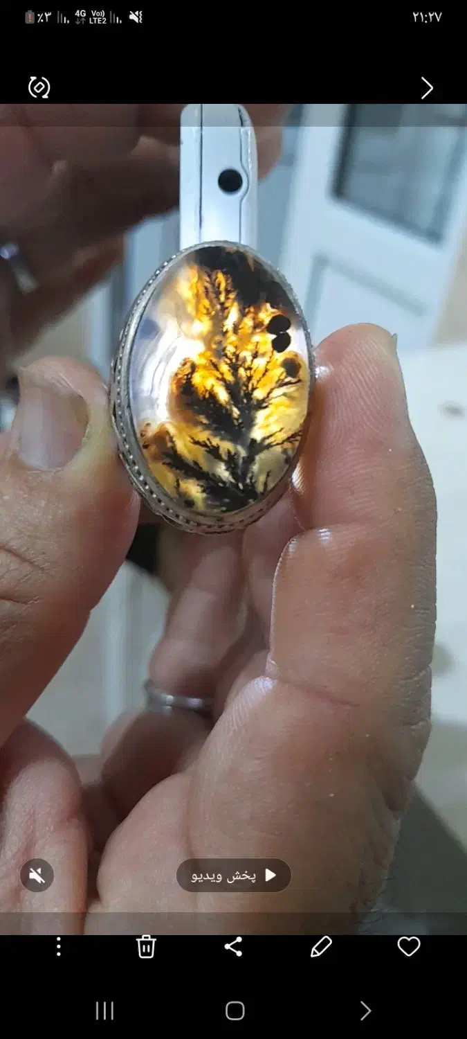 انگشتر شجر اصل درشت|جواهرات|قم, شهرک سازمان آب|دیوار