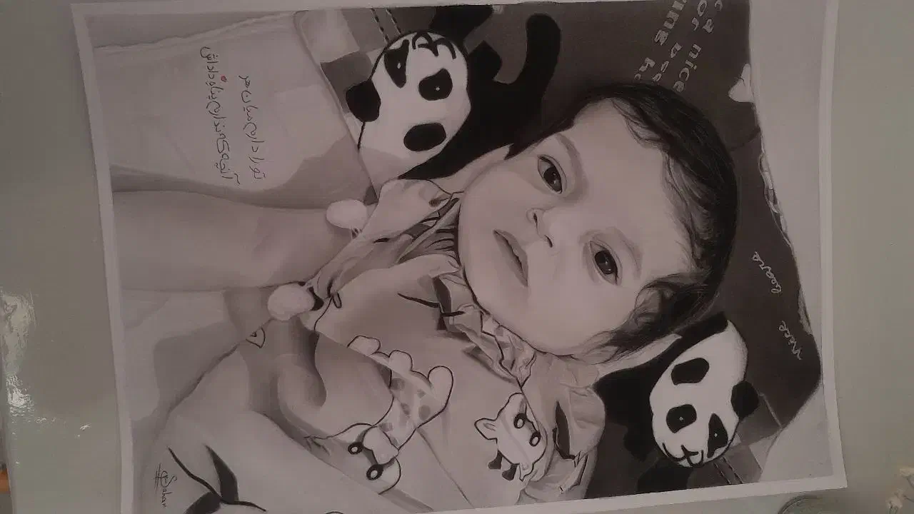 نقاشی سیاه قلم|تابلو، نقاشی، عکس|زابل, |دیوار