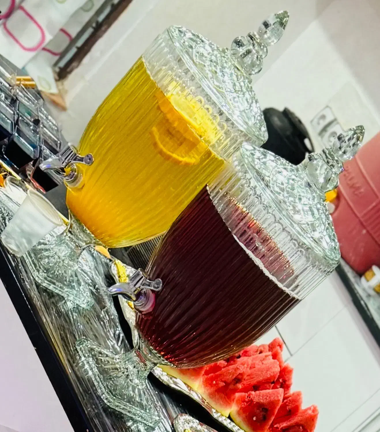 اجازه کلمن شیشه ای برای مراسمات و تولد( دو عدد)|خدمات پذیرایی، مراسم|بیرجند, |دیوار