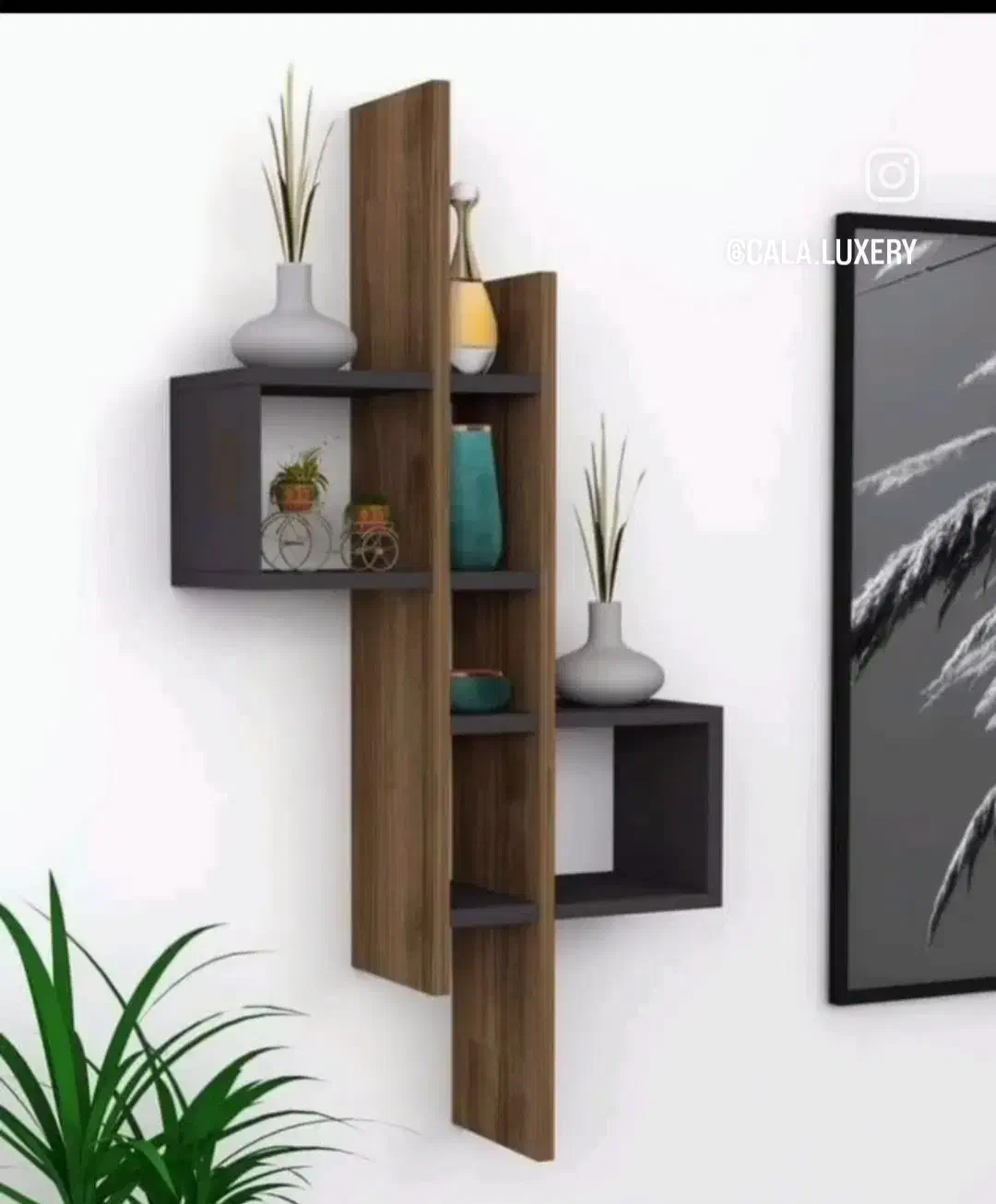 شلف اکسسوری قفسه دکوراسیون|کتابخانه، شلف، قفسههای دیواری|ارومیه, |دیوار