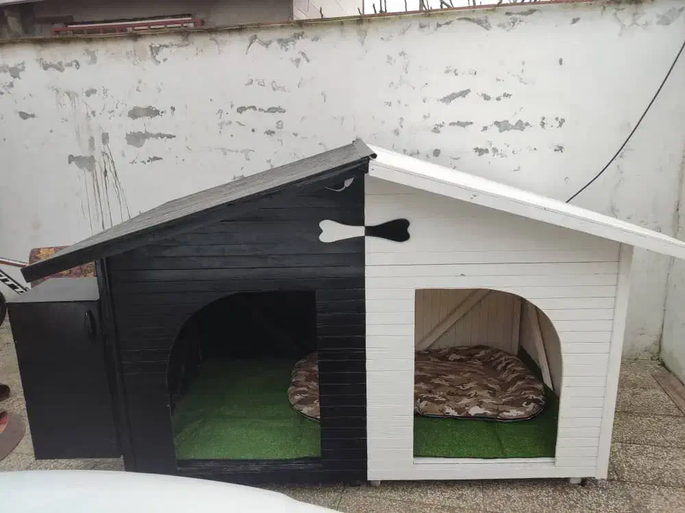 لانه ی سگ تمام چوب نراد روس و رنگ ماشین|لوازم جانبی حیوانات|محمودآباد, |دیوار