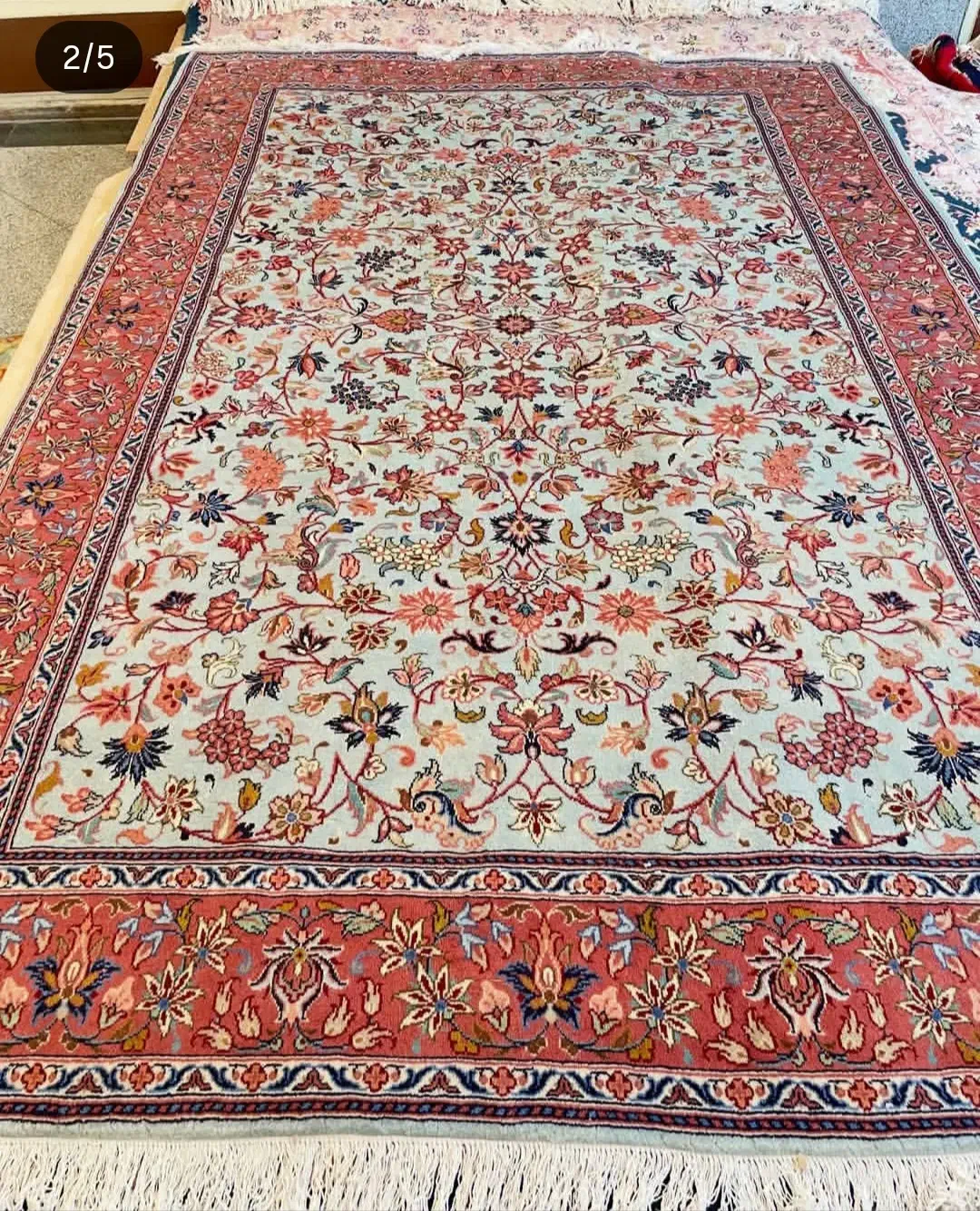 فرش دستباف کار کرده در حد نو|فرش|ساری, |دیوار