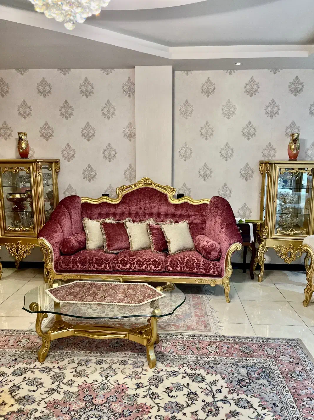 ست مبلمان استیل و ملزومات ست|مبلمان خانگی و میز عسلی|یزد, |دیوار