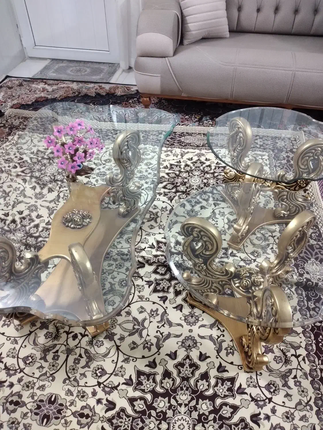 میز عسلی شیشیی|مبلمان خانگی و میز عسلی|نسیمشهر, |دیوار