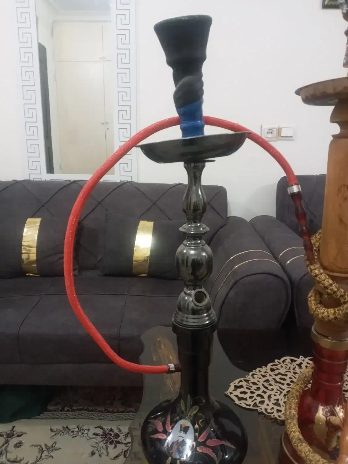 دو عدد قلیان در حد خیلی نو یکبار مصرف شده|صنایع دستی و سایر لوازم تزئینی|ماهدشت, |دیوار