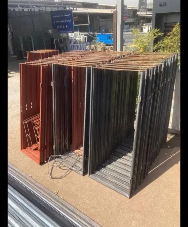 گارگاه تولیدی قاب فلزی اقساط پایه فلزی فنس میز|مصالح و تجهیزات ساختمان|رشت, انصاری|دیوار
