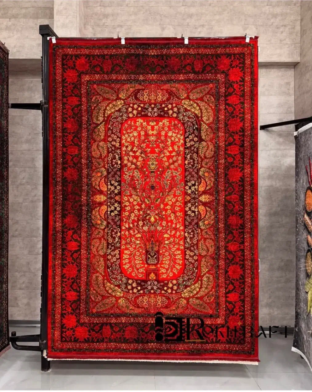فرش طرح سنتی و زیبای خلیج فارس ۱۲۰۰شانه|فرش|شیراز, لاله|دیوار