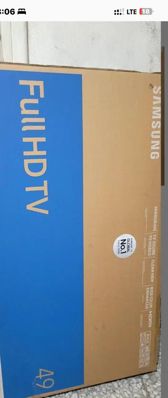 کارتن تلویزیون سامسونگ ۴۹اینچ نو|تلویزیون و پروژکتور|تهران, خاوران|دیوار