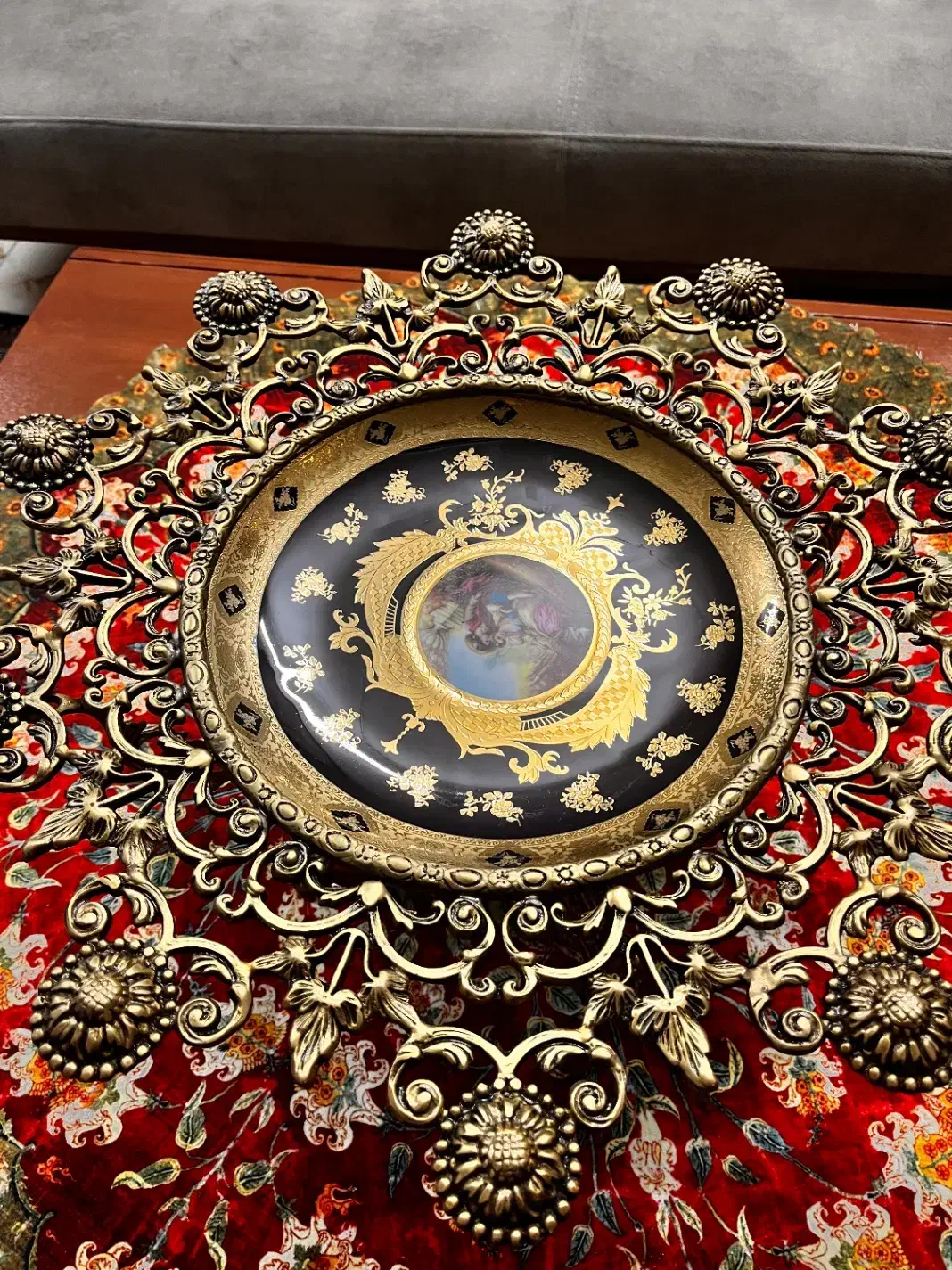 میوه خوری انتیک برنزی|ظروف سرو و پذیرایی|نسیم‌شهر, |دیوار