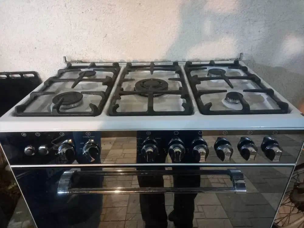 فروش گاز ۵ شعله لوفرا ایتالیایی چدنی|اجاق گاز و لوازم برقی پخت‌وپز|کوهسار (البرز), |دیوار