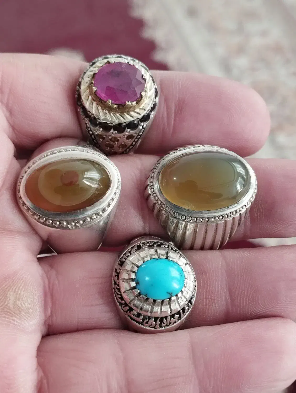 فیروزه عقیق یاقوت بابا قوری سندلوس|جواهرات|مشهد, نیزه|دیوار