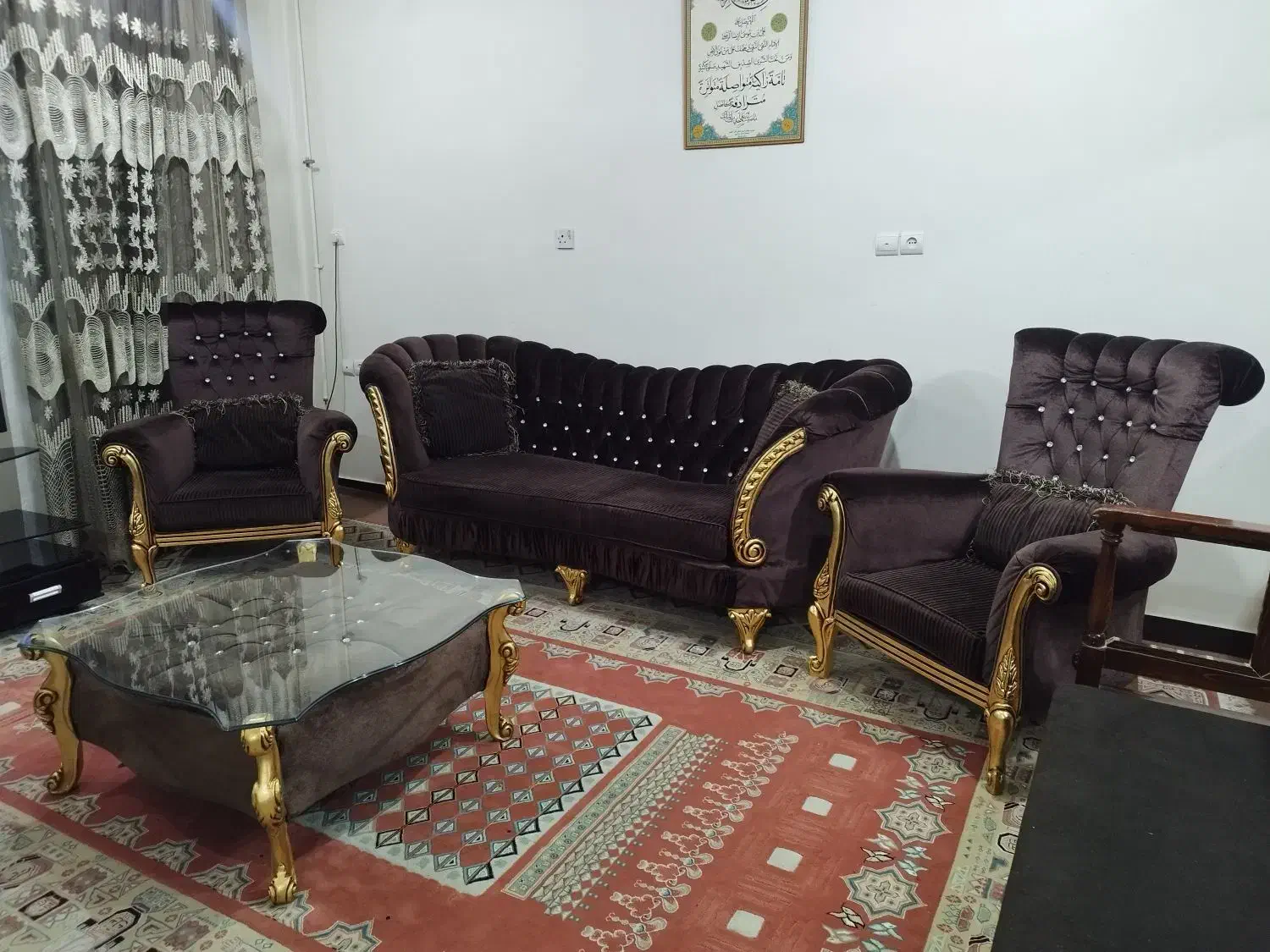 فروش مبل ۸ نفره تمیز|مبلمان خانگی و میز عسلی|اهواز, کوی فرهنگیان ۱|دیوار