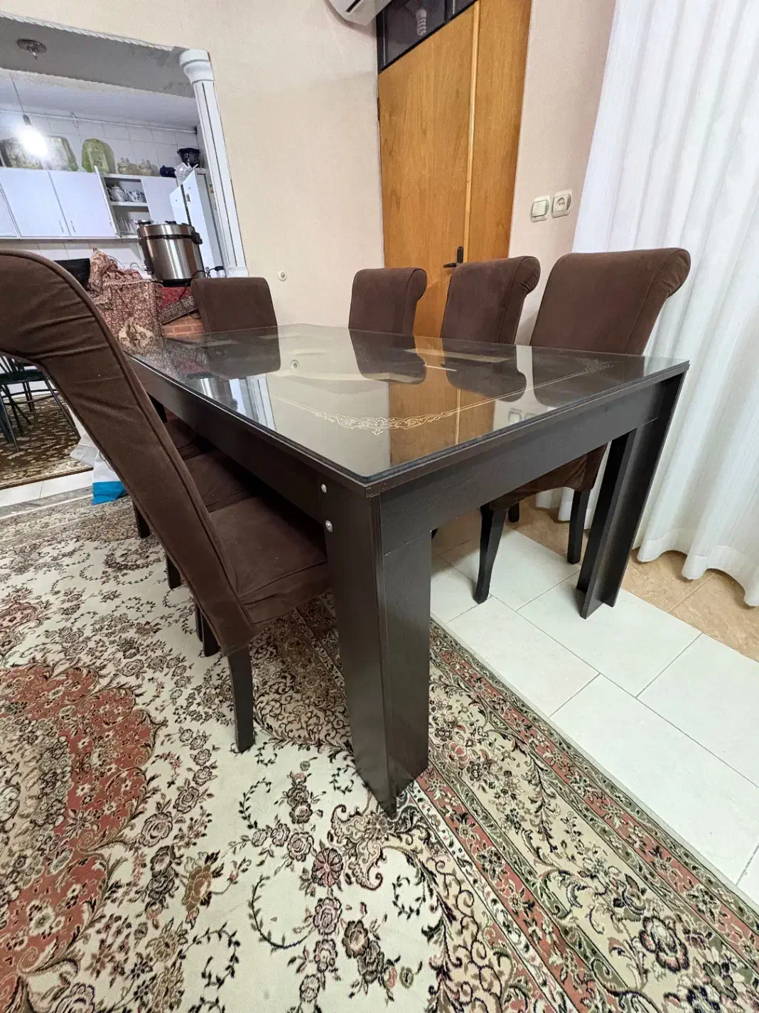 میز ناهار خوری ۸ نفره|میز و صندلی غذاخوری|ساری, |دیوار