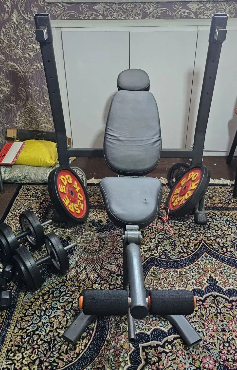 فروش میز پرس دمبل و وزنه|تجهیزات ورزشی|مشهد, کارمندان دوم|دیوار