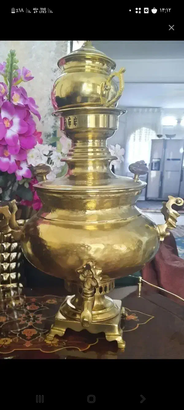 سماور قدیمی|سماور، چای‌ساز، قهوه‌ساز|نهاوند, |دیوار