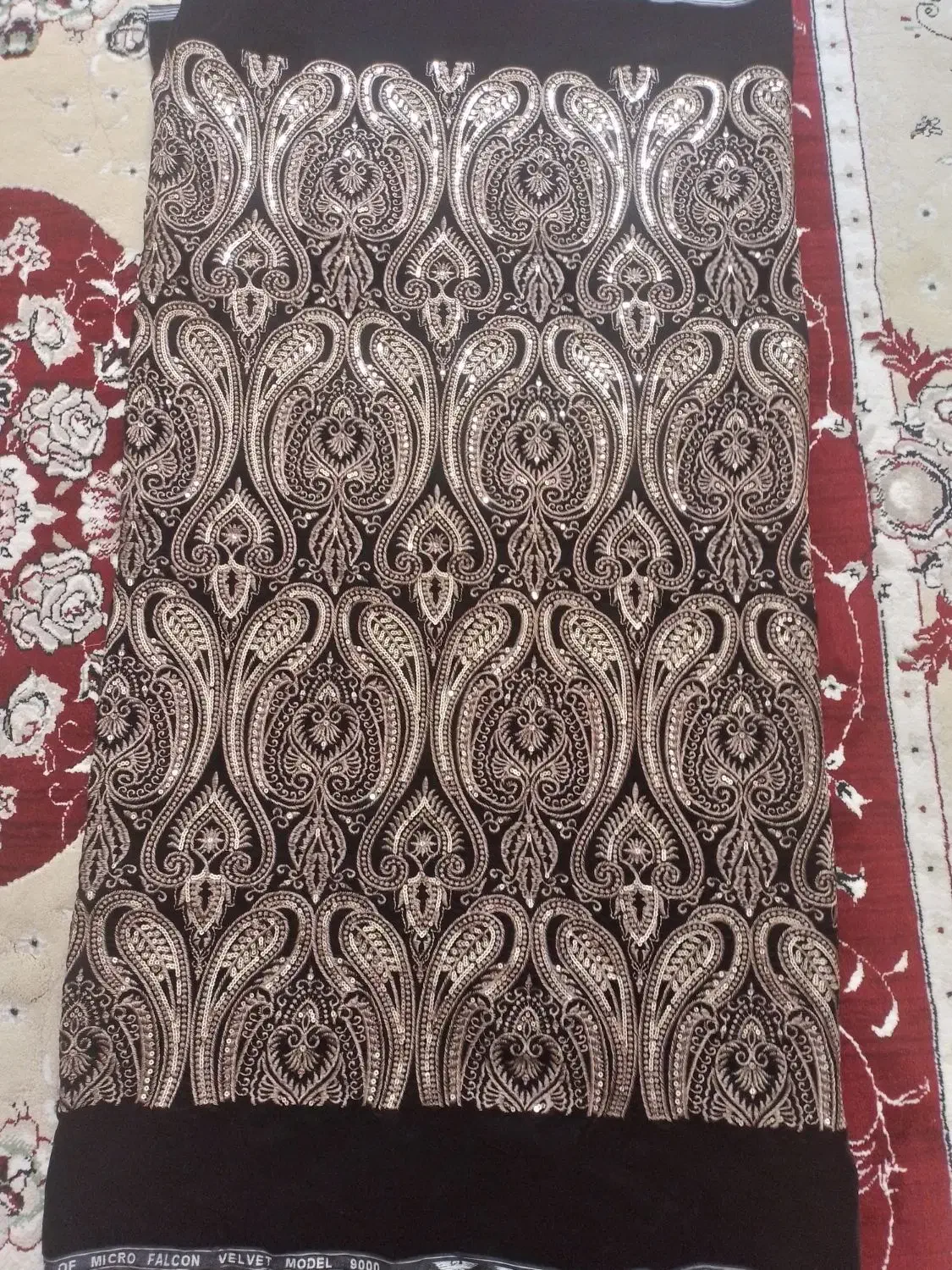 پارچه مخمل سوزن دوزی|لباس|اردبیل, |دیوار