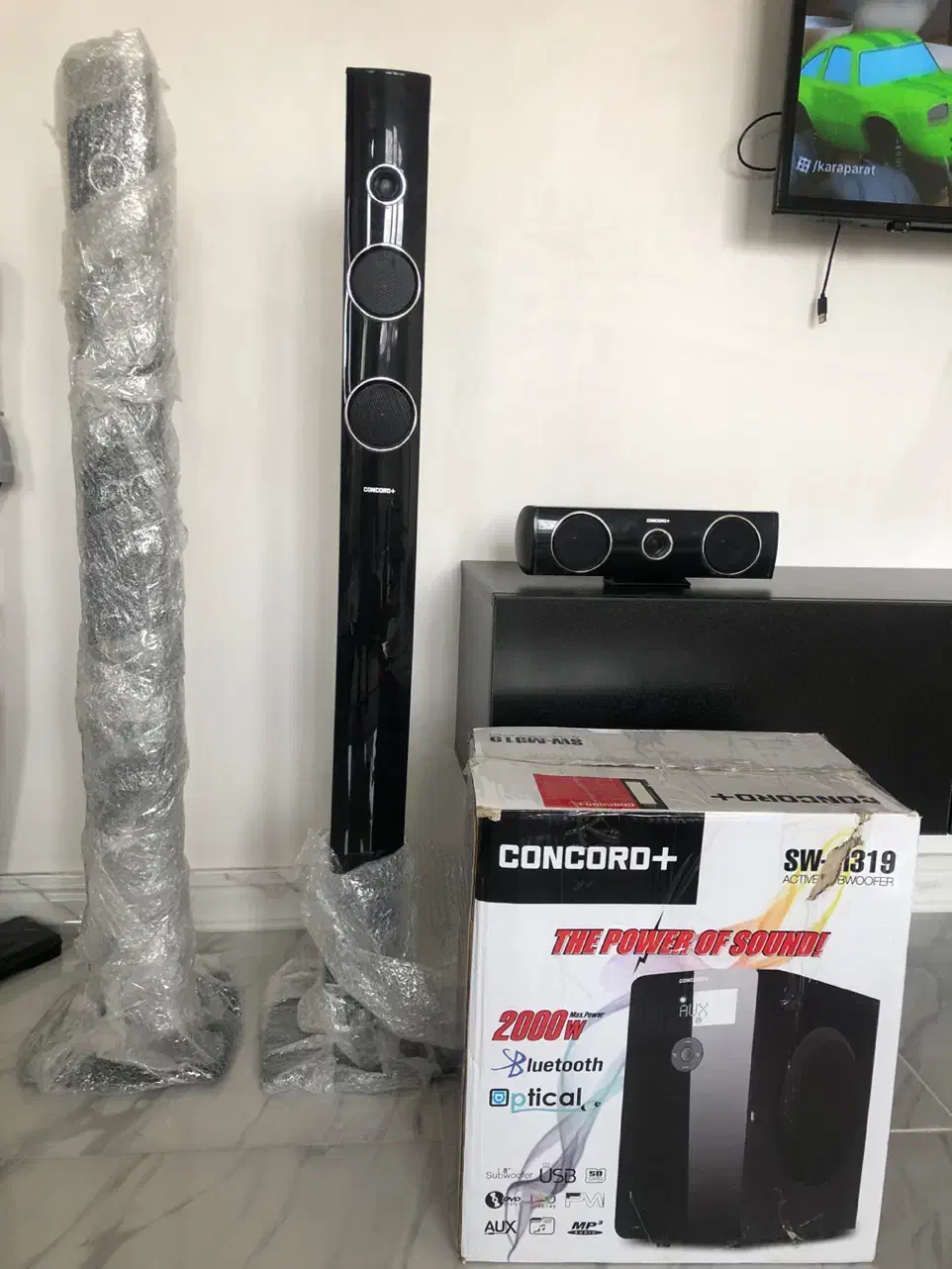 سینما خانگی کونکورد|سیستم صوتی خانگی|رشت, رودبارتان|دیوار