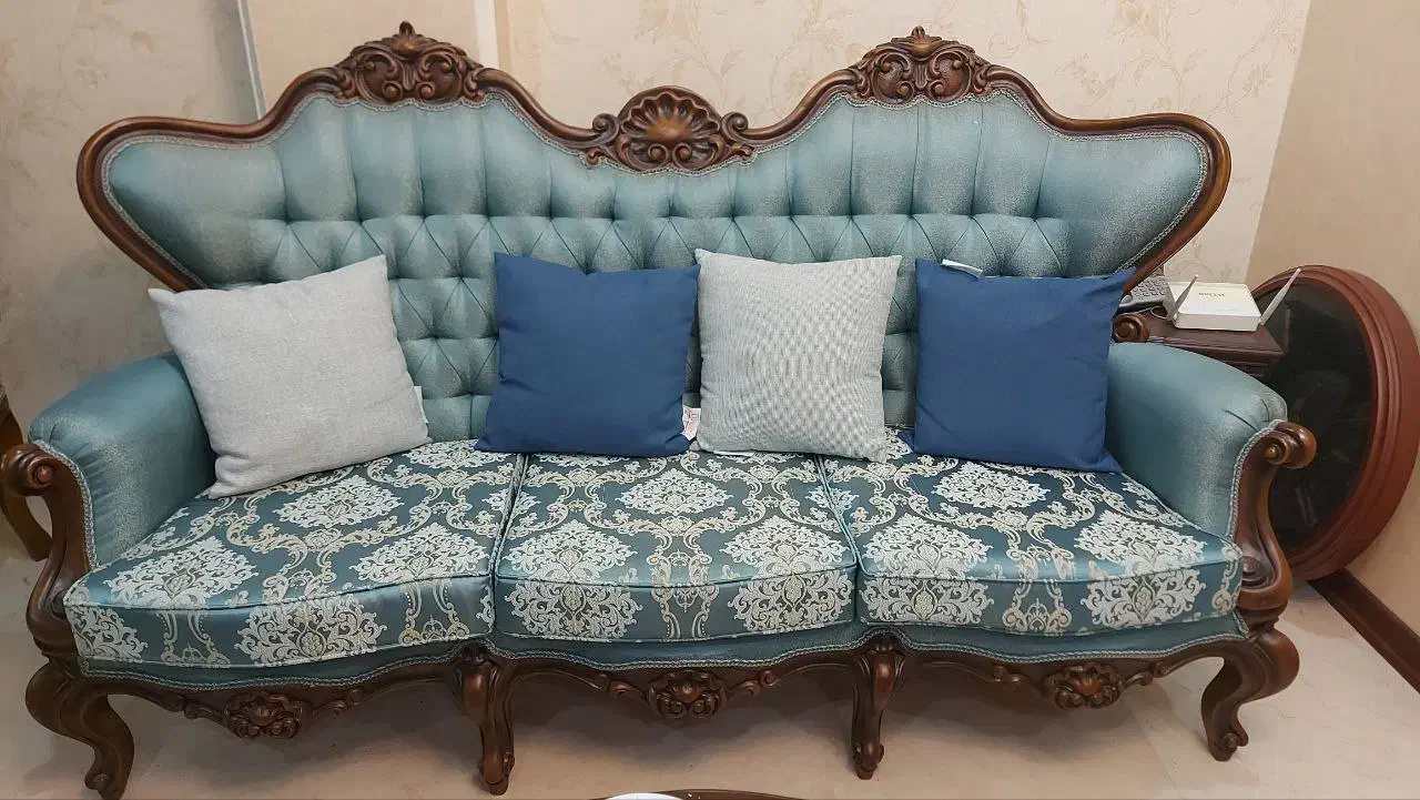 مبل استیل ۸ نفره + میز ناهارخوری ۸ نفره|مبلمان خانگی و میز عسلی|تهران, قلهک|دیوار