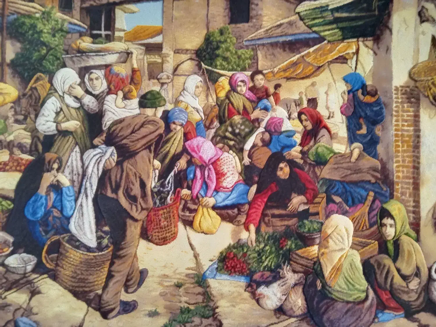 تابلو فرش دستباف 100*70|تابلو فرش|مشهد, الهیه|دیوار