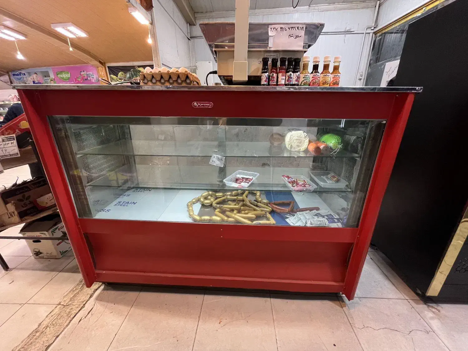 یخچال ویترینی الکترواستیل موتوردرجه یک|یخچال و فریزر|مشهد, نیروی هوایی|دیوار