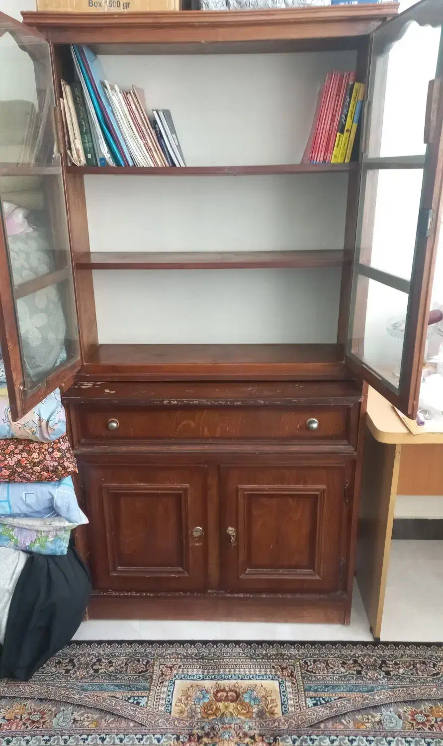 کتابخانه چوبی کلاسیک|کتابخانه، شلف، قفسههای دیواری|تهران, افسریه شمالی|دیوار