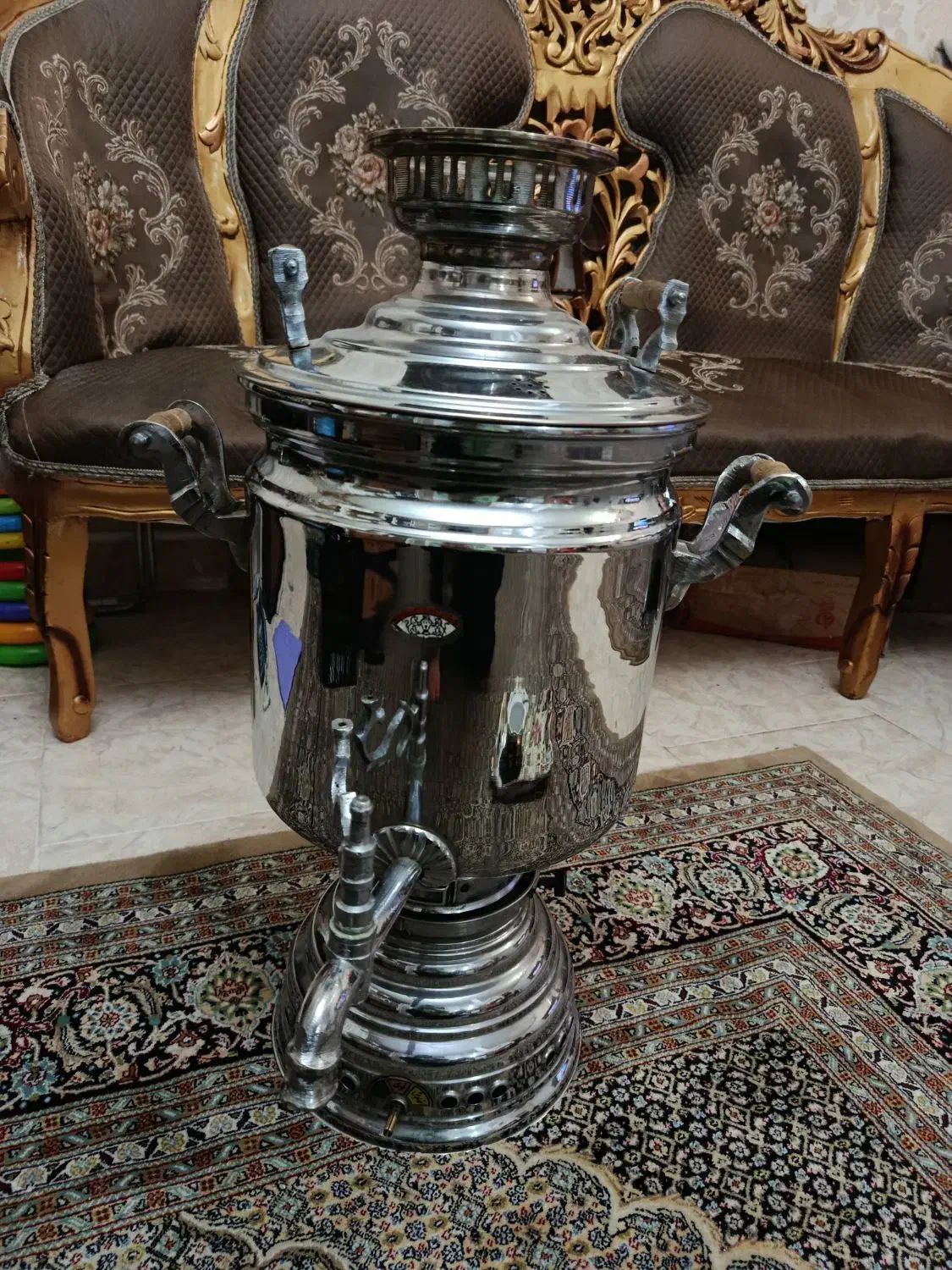 سماور ۲۰ لیتری قدیمی|سماور، چای‌ساز، قهوه‌ساز|تبریز, |دیوار