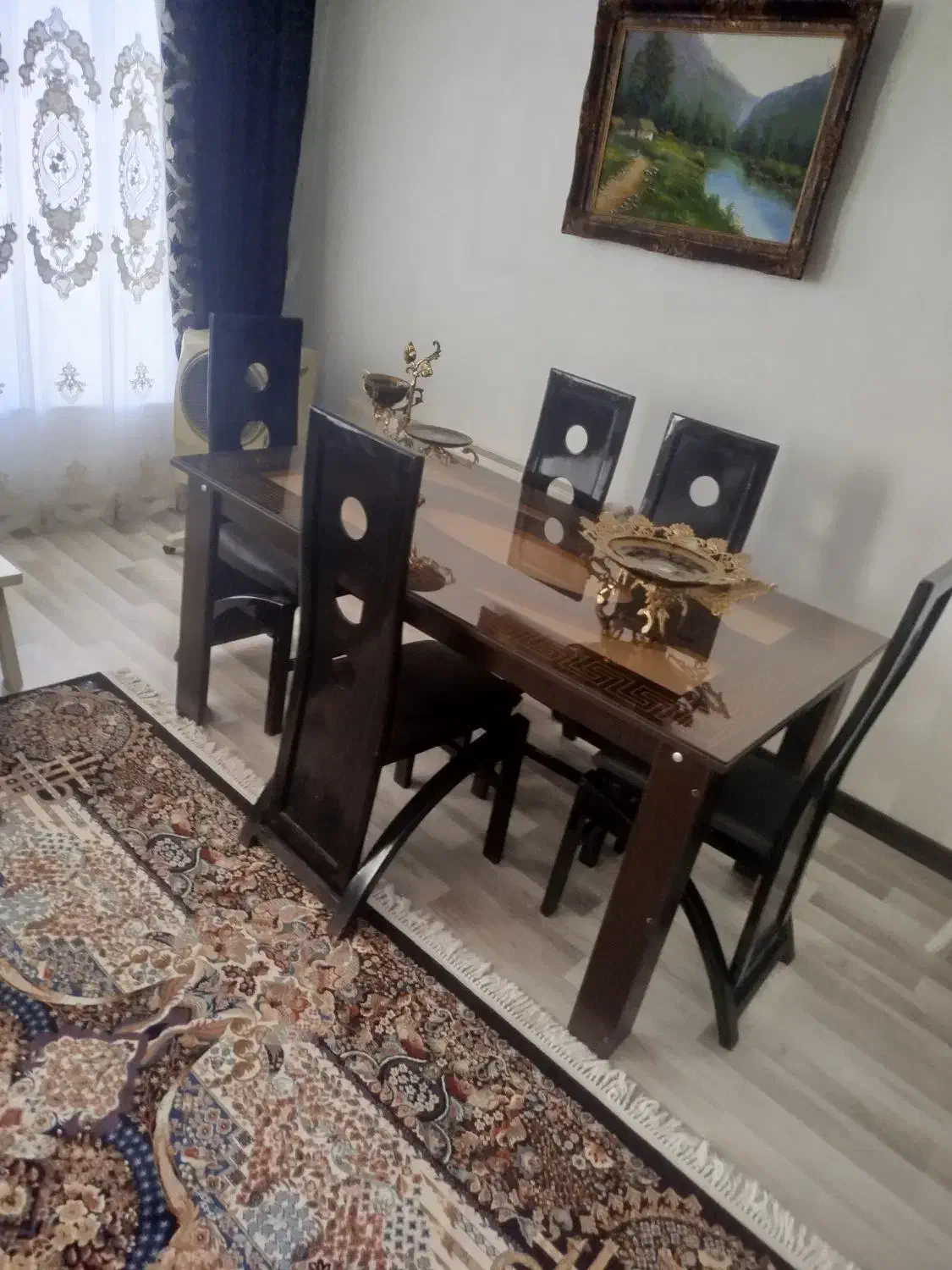 میز غذاخوری 6نفره با 5صندلی|میز و صندلی غذاخوری|مشگین شهر, |دیوار