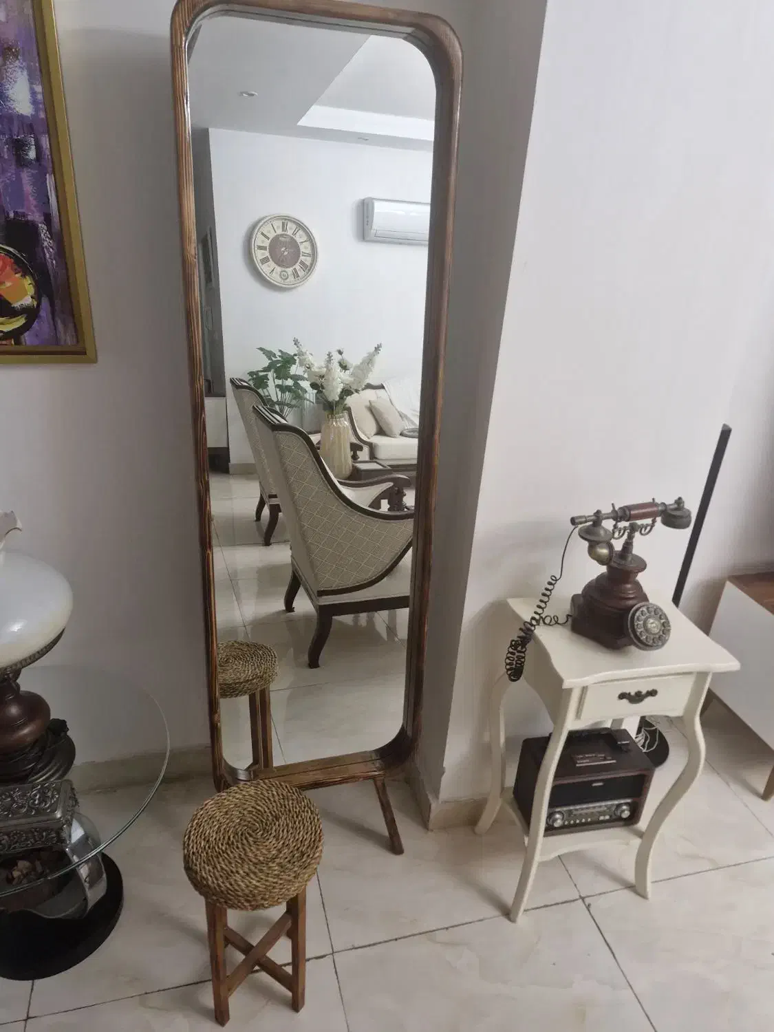 آینه قدی چوبی|آینه|رشت, معلم|دیوار