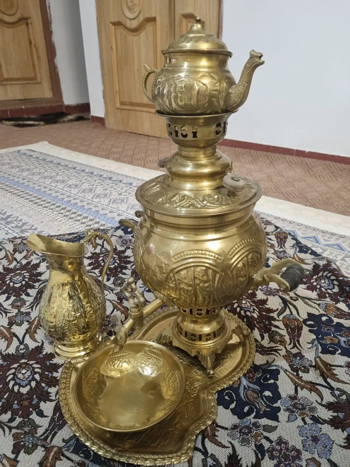 سماور زغالی برنز|سماور، چای‌ساز، قهوه‌ساز|اردبیل, |دیوار