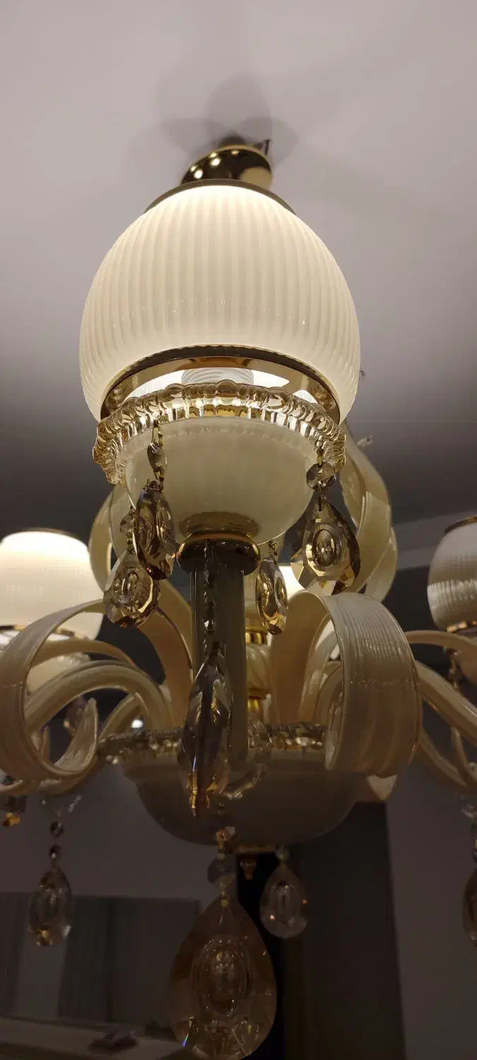 لوستر ۶ شعله کاملا نو|لوستر و چراغ آویز|تهران, تهرانسر شرقی|دیوار