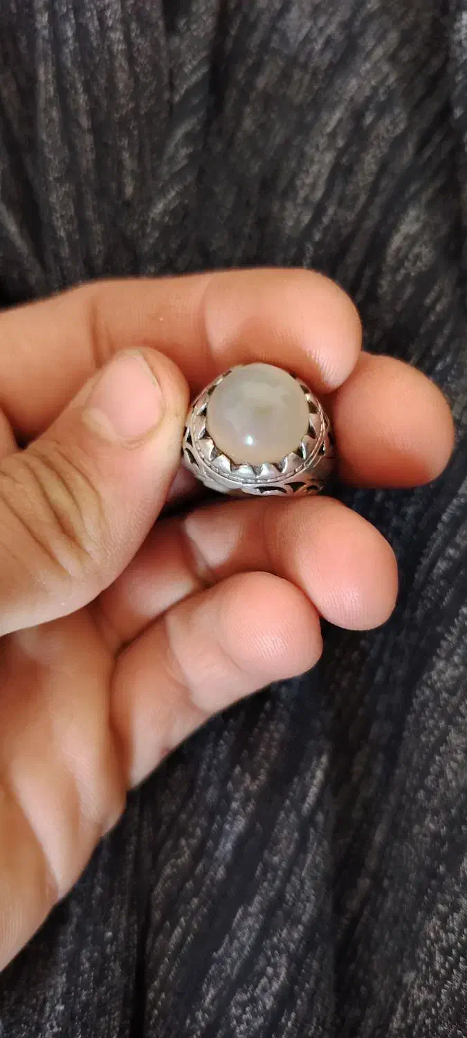 انگشتر عقیق سفدی نقره|جواهرات|بردسکن, |دیوار