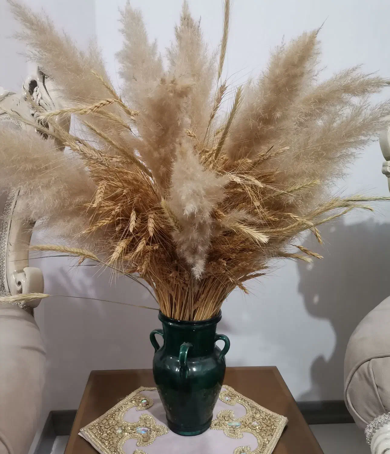 گلدان گندم و پامپاس|گل مصنوعی|تهران, نازی‌آباد|دیوار
