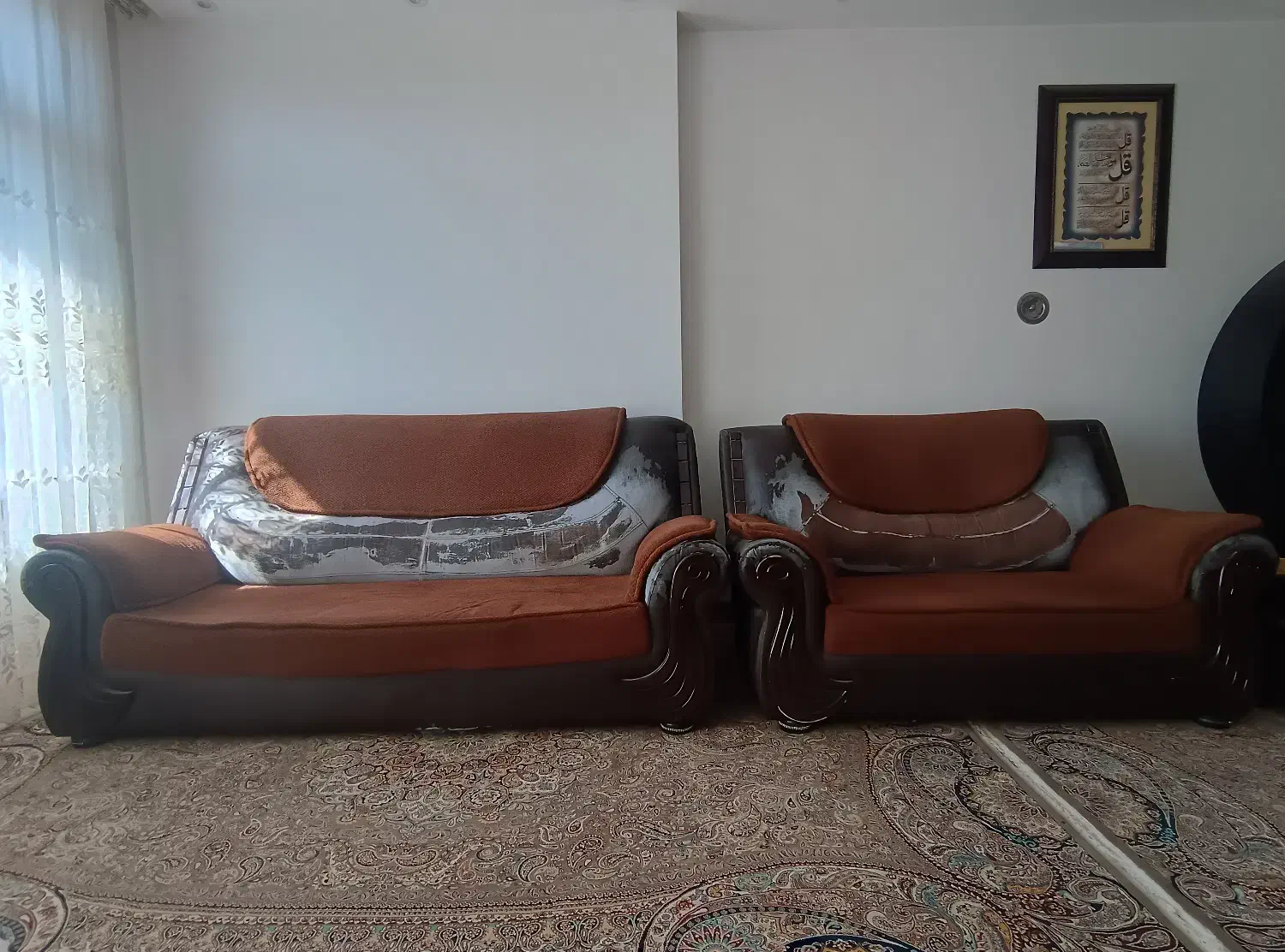 یک دست مبل 7 نفره|مبلمان خانگی و میز عسلی|جوانرود, |دیوار