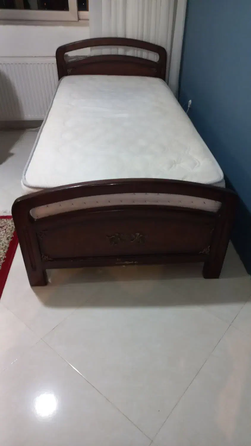 تخت یکنفره با تشک|تخت و سرویس خواب|مشهد, نیروی هوایی|دیوار