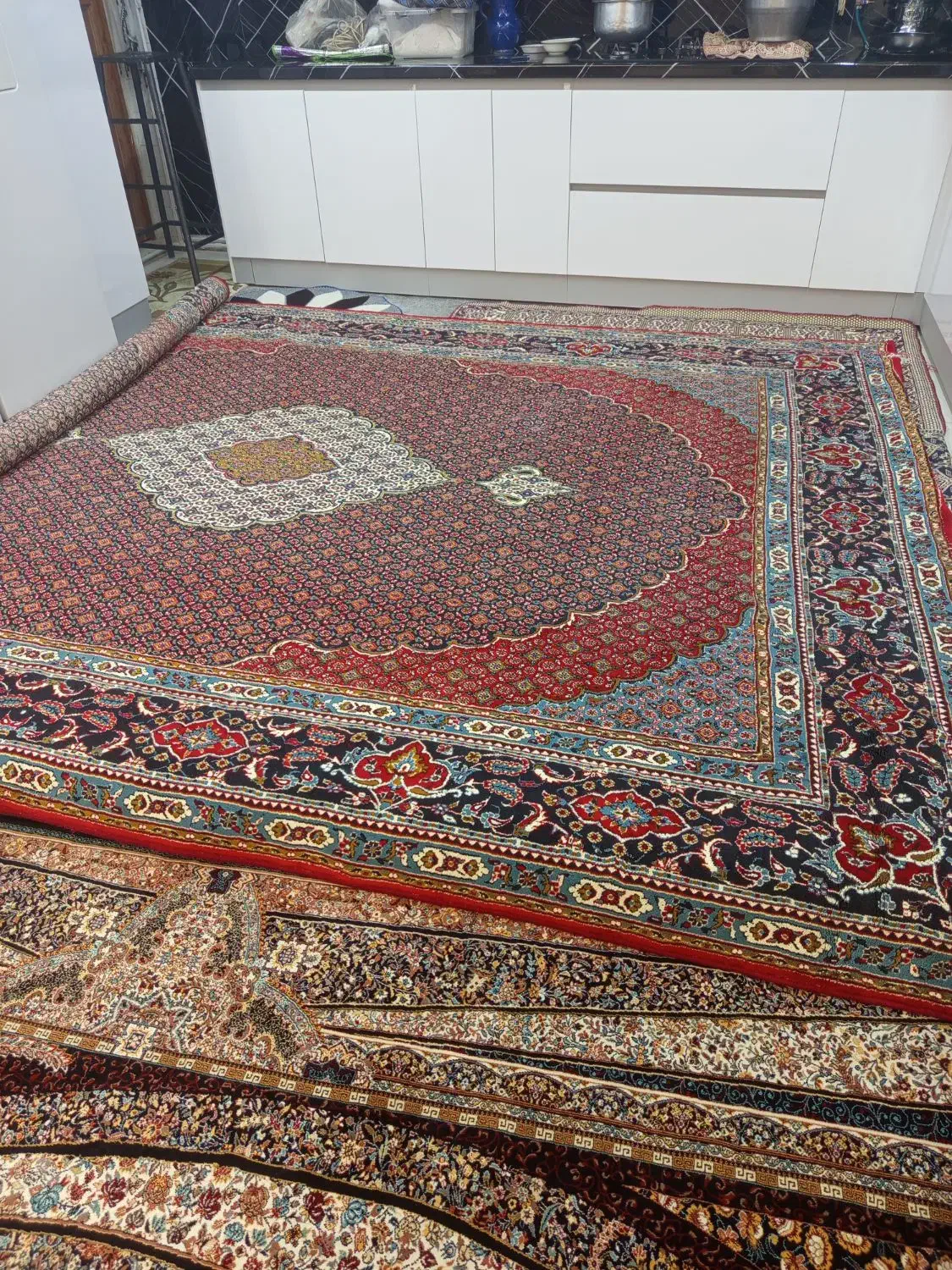 2عدد فرش 12متری|فرش|قروه, |دیوار