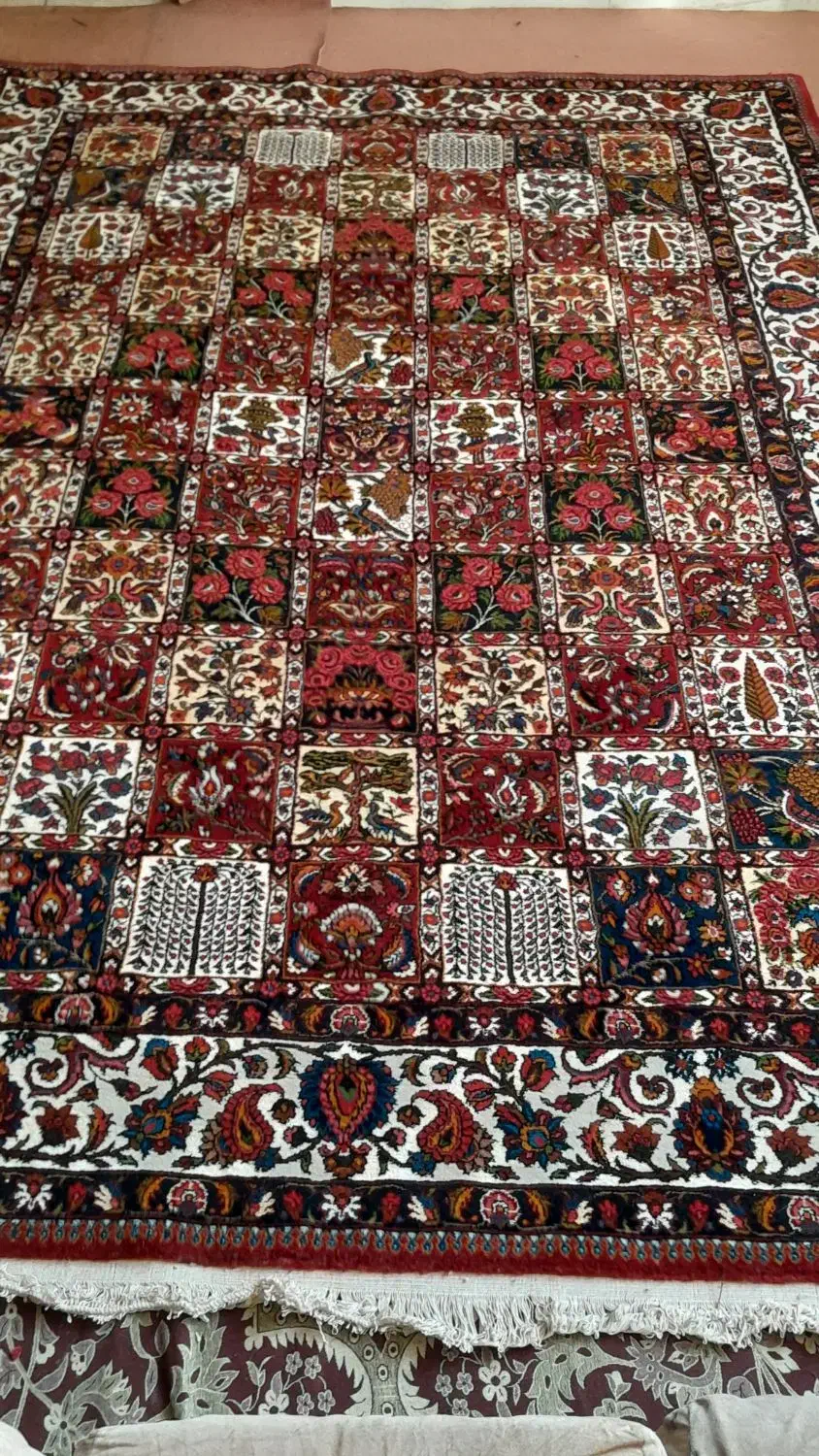 قالی دست باف|فرش|اصفهان, الهیه|دیوار