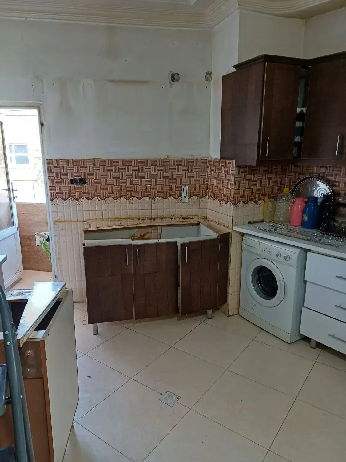 کابینت همراه هود وسینگ|کتابخانه، شلف، قفسههای دیواری|بجنورد, |دیوار