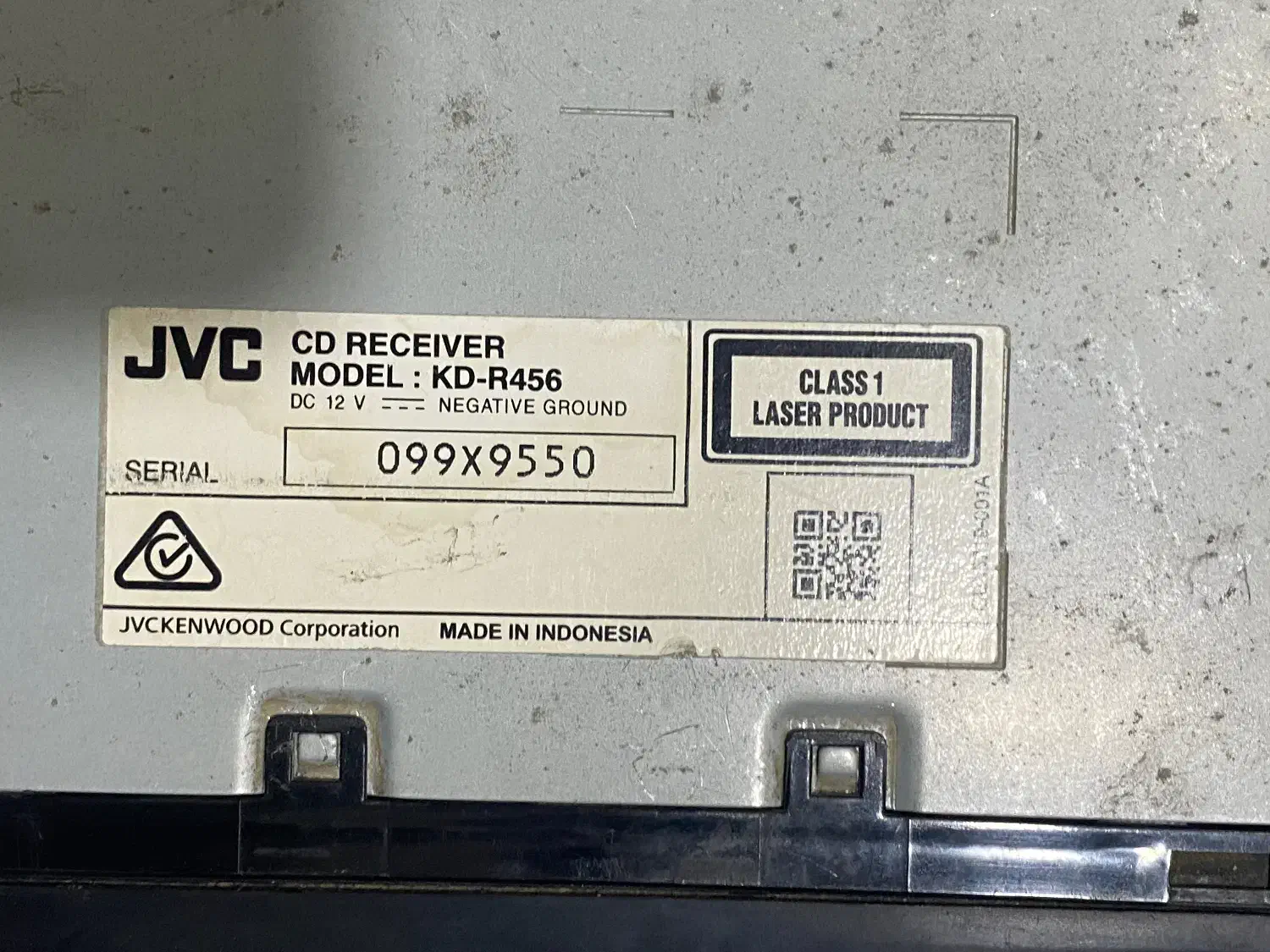 پخش بلوتوث‌دار JVC 456|قطعات یدکی و لوازم جانبی|شیراز, باغ تخت|دیوار