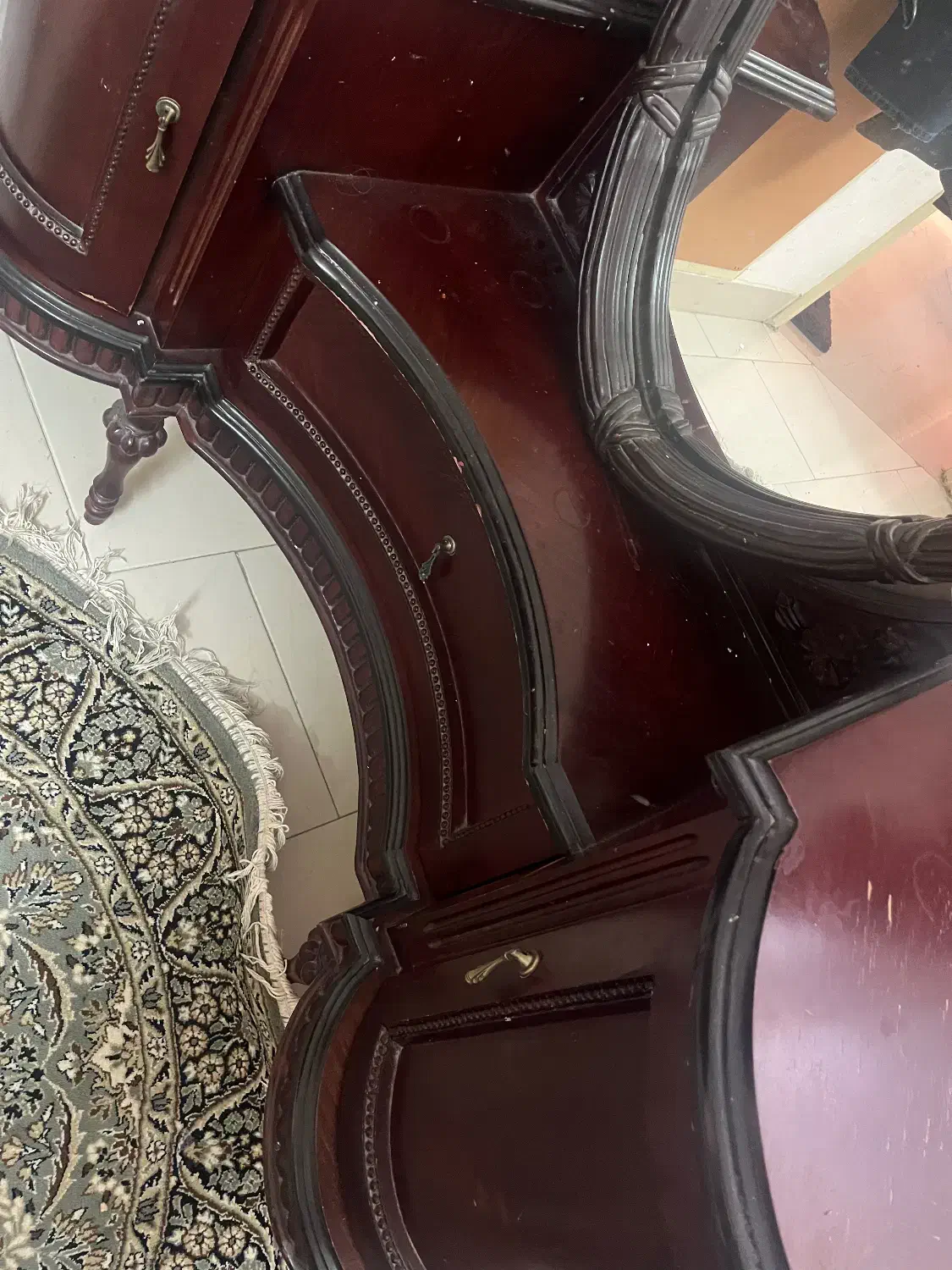 تخت ۲ نفره چوب راش|تخت و سرویس خواب|یزد, |دیوار