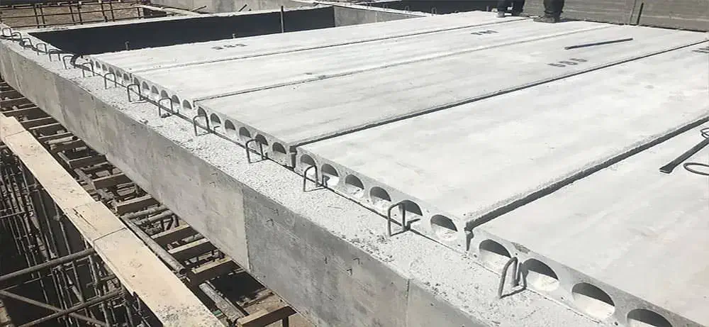 سقف پیش تنیده هالوکور،برای ساخت و ساز سریع|مصالح و تجهیزات ساختمان|ساوه, |دیوار