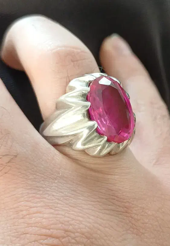 انگشتر نقره یاقوت|جواهرات|تبریز, |دیوار