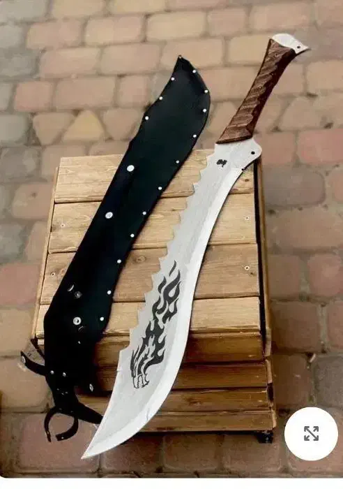 چاقو بلند شمشیر بامبو زن سنگین استاد کشاورز|کوهنوردی و کمپینگ|اصفهان, ملک‌شهر|دیوار
