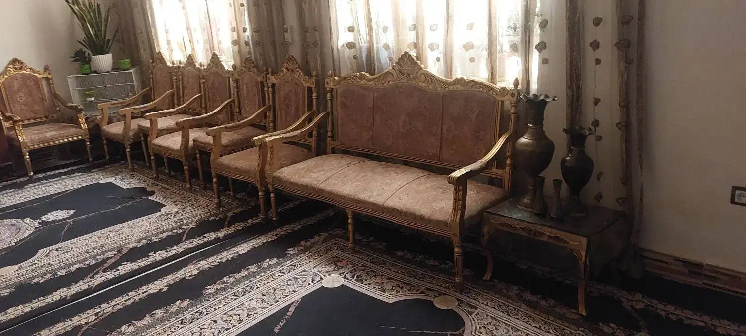 مبل 9نفره سلطنتی|مبلمان خانگی و میز عسلی|زاهدان, |دیوار
