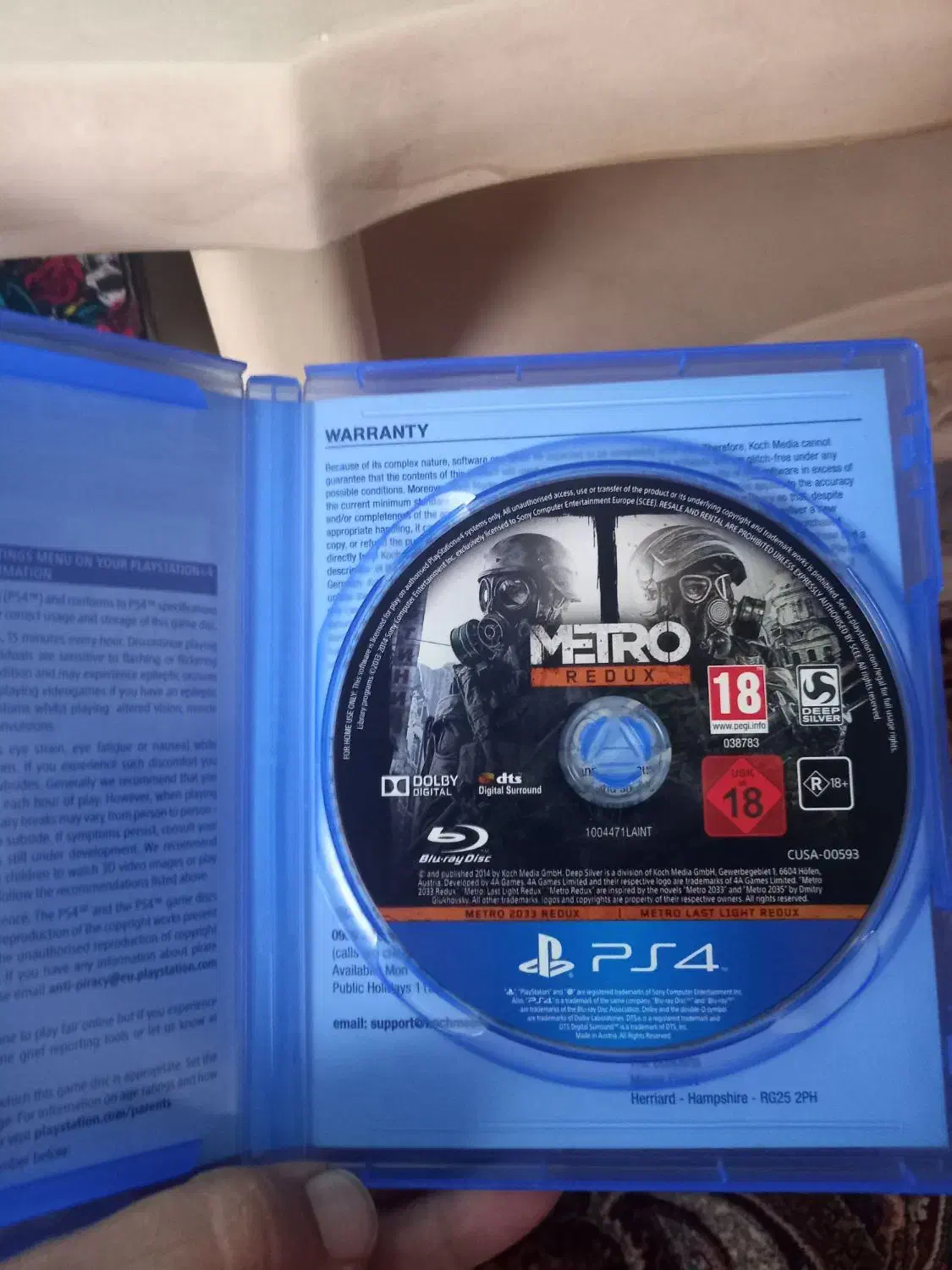 بازی ۲ لبه مترو ps4 (فروش یا معاوضه)|کنسول، بازی ویدئویی و آنلاین|بندر انزلی, آذربایجان|دیوار